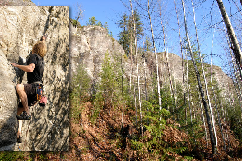 Shaketown: Crags & new routes, Revelstoke rock climbing