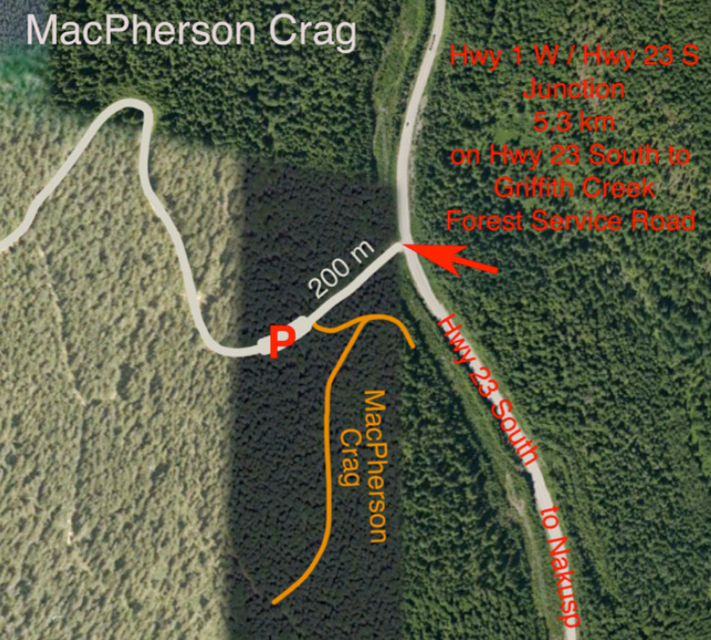 MacPherson Crag: Crags & new routes, Revelstoke rock climbing